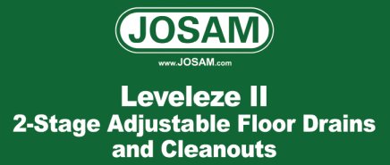 New Leveleze Ii Floor Drains And Cleanout Leaflet