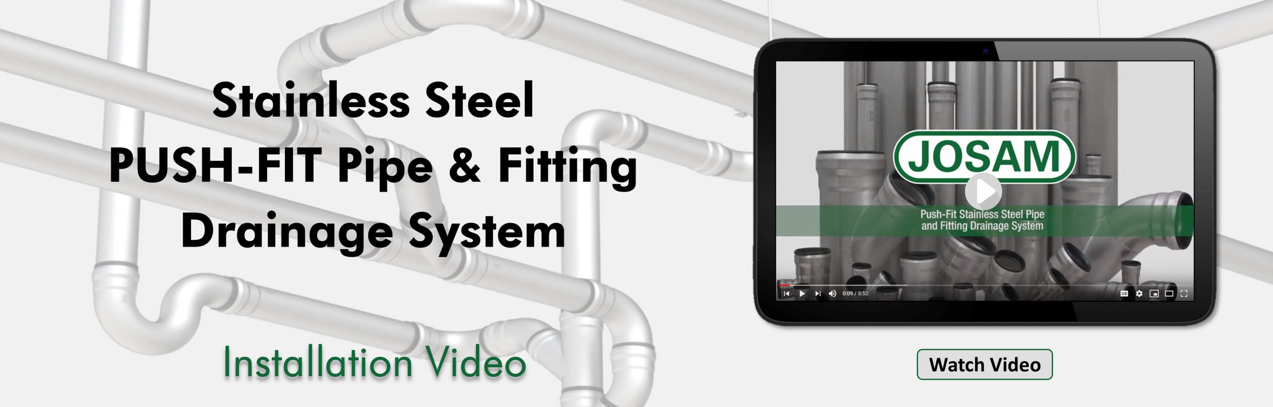 Push-Fit Drainage System Installation Video Push-Fit Drainage System Installation Video