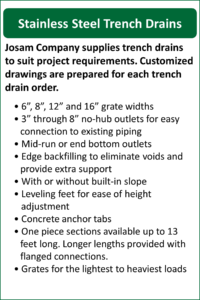 Stainless Steel Trench Drains Product Information
