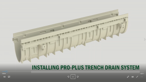 PRO-PLUS Trench Drain Installation Video